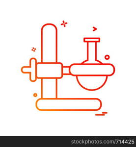 Beaker experiment flask icon vector design