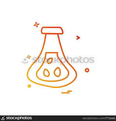 beaker flask icon vector design