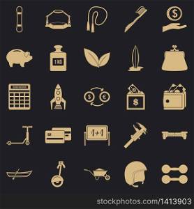 Beam icons set. Simple set of 25 beam vector icons for web for any design. Beam icons set, simple style