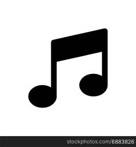 beam music note, icon on isolated background,