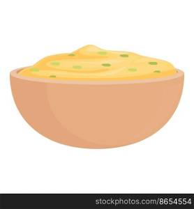 Bean hummus icon cartoon vector. Paste food. Cuisine spread. Bean hummus icon cartoon vector. Paste food