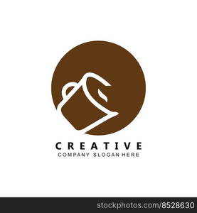 Beans And Coffee Cup Logo Template vector icon design