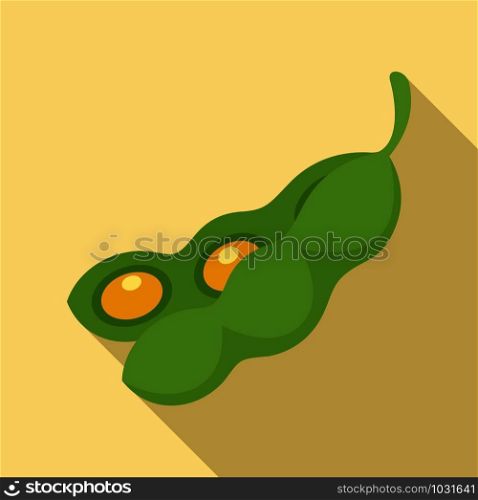 Beans icon. Flat illustration of beans vector icon for web design. Beans icon, flat style