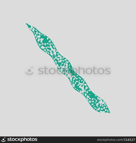 Beans  icon. Gray background with green. Vector illustration.