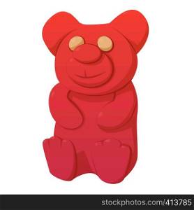 Bear candy icon. Cartoon illustration of bear candy vector icon for web. Bear candy icon, cartoon style