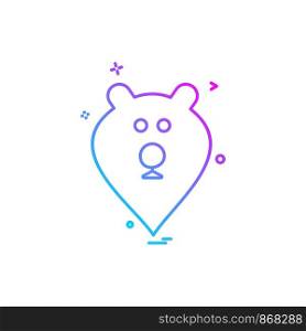 Bear icon design vector