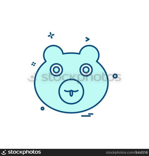 Bear icon design vector
