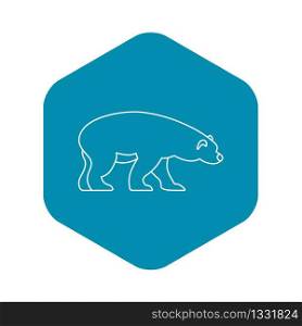 Bear icon. Outline illustration of bear vector icon for web. Bear icon, outline style