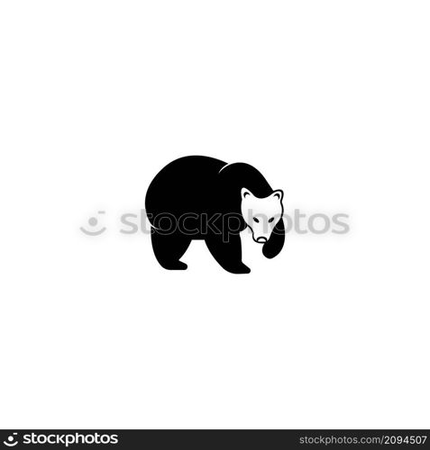 Bear icon vector illustration logo design.