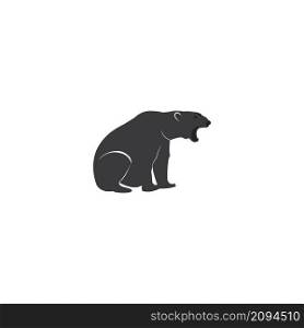 Bear icon vector illustration logo design.