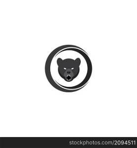 Bear icon vector illustration logo design.
