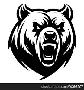 Bear illustration vector drawing. Vector illustration. Bear illustration vector drawing. Logo of bear