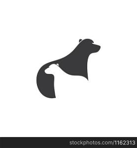 Bear logo ilustration vector template