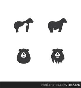 Bear logo ilustration vector template