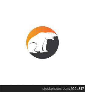Bear logo vector illustration design template.