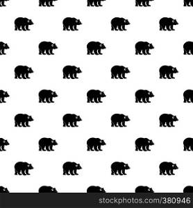 Bear pattern. Simple illustration of bear vector pattern for web. Bear pattern, simple style