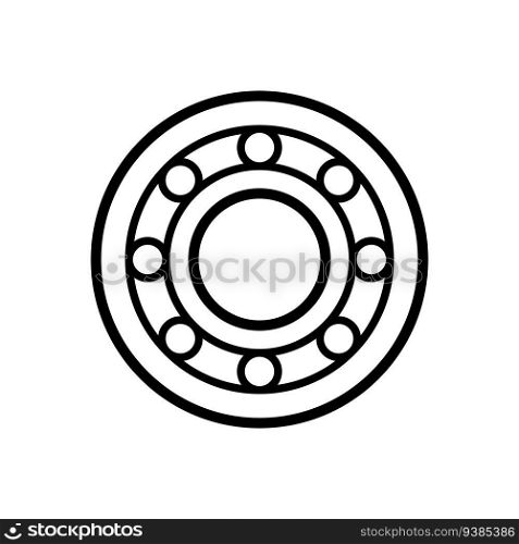 Bearing icon vector design templates isolated on white background