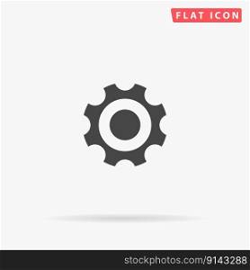 Bearing. Simple flat black symbol with shadow on white background. Vector illustration pictogram