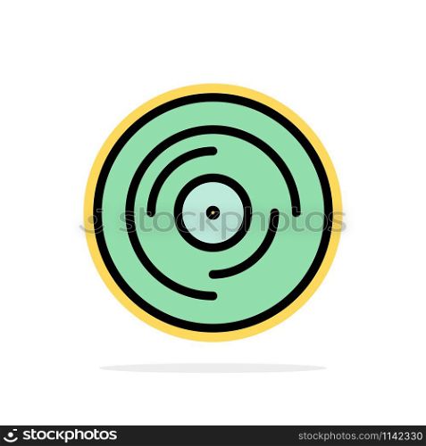 Beat, Dj, Juggling, Scratching, Sound Abstract Circle Background Flat color Icon