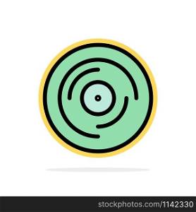Beat, Dj, Juggling, Scratching, Sound Abstract Circle Background Flat color Icon