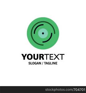 Beat, Dj, Juggling, Scratching, Sound Business Logo Template. Flat Color