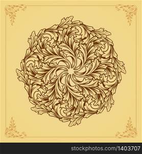 Beatiful Mandala ornaments design flourish vector vintage your element set