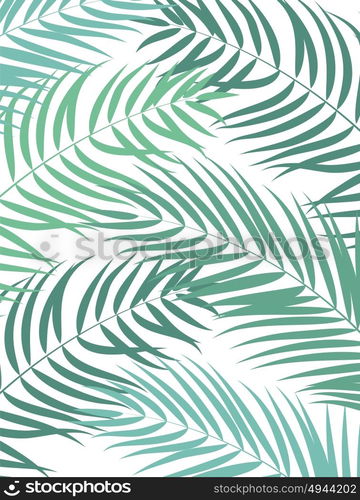 Beautifil Palm Tree Leaf Silhouette Background Vector Illustration EPS10. Beautifil Palm Tree Leaf Silhouette Background Vector Illustrat