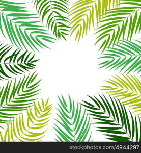 Beautifil Palm Tree Leaf Silhouette Background Vector Illustration EPS10. Beautifil Palm Tree Leaf Silhouette Background Vector Illustrat