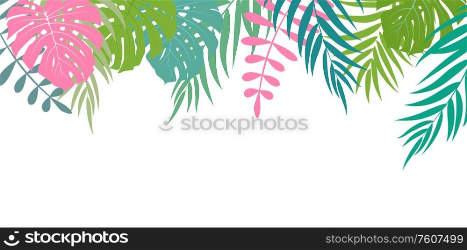 Beautifil Palm Tree Leaf Silhouette Background Vector Illustration EPS10. Beautifil Palm Tree Leaf Silhouette Background Vector Illustration