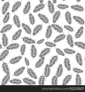 Beautifil Palm Tree Leaf Silhouette Seamless Pattern Background Vector Illustration EPS10. Beautifil Palm Tree Leaf Silhouette Seamless Pattern Background