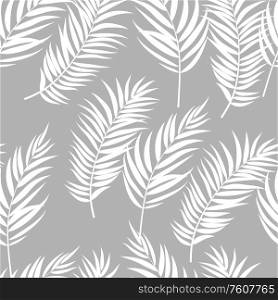 Beautifil Palm Tree Leaf Silhouette Seamless Pattern Background Vector Illustration EPS10. Beautifil Palm Tree Leaf Silhouette Seamless Pattern Background Vector Illustration
