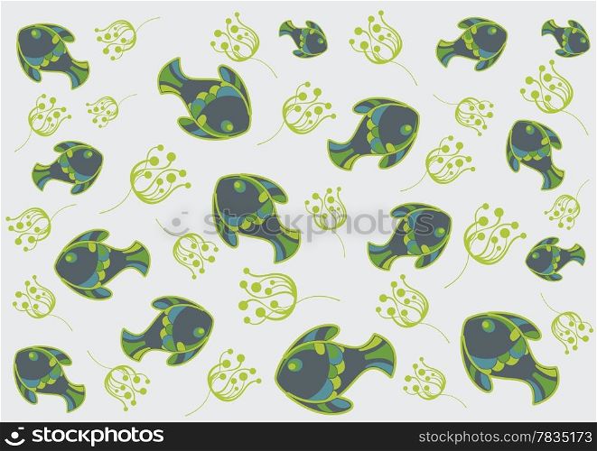 Beautiful abstract floral background in soft green and grey- Great for textures and backgrounds for your projects!