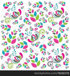 Beautiful abstract floral background in soft pink, blue and green- Great for textures and backgrounds for your projects!