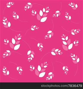 Beautiful abstract floral background in vibrant magenta and white- Great for textures and backgrounds for your projects!