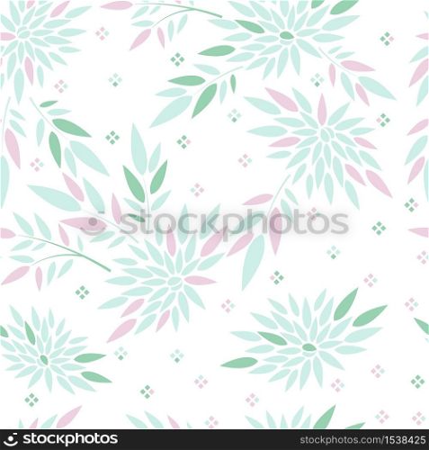 Beautiful abstract pastel leaf seamless pattern. Organic textural background for wallpaper, wrapping paper. Continuous print, repeat flowers.. Beautiful abstract pastel leaf seamless pattern.