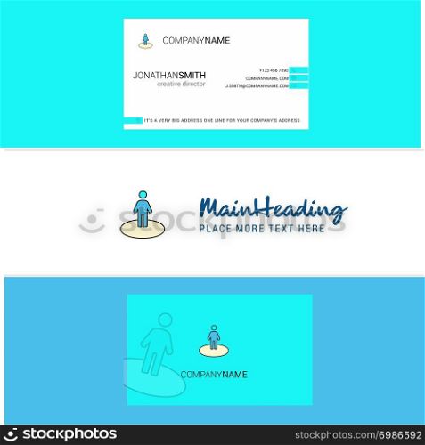 Beautiful Avatar Logo and business card. vertical Design Vector