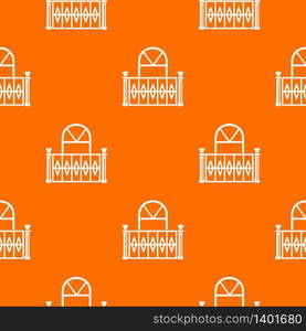 Beautiful balcony pattern vector orange for any web design best. Beautiful balcony pattern vector orange