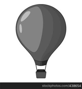 Beautiful balloon icon in monochrome style isolated on white background vector illustration. Beautiful balloon icon monochrome