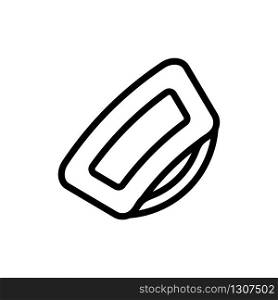 beautiful barrette for the hair icon vector. beautiful barrette for the hair sign. isolated contour symbol illustration. beautiful barrette for the hair icon vector outline illustration