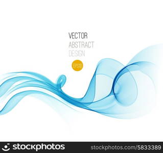 Beautiful Blue Satin. Drapery Background, Vector Illustration
