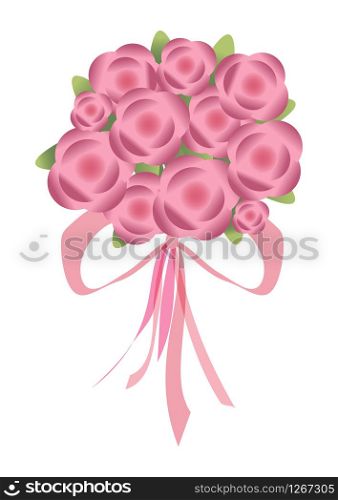Beautiful bouquet isolated on background in a flat style. Flat flowers greeting card. Vector illustration. EPS 10. Vector illustration. EPS 10. Beautiful bouquet isolated on background in a flat style. Flat flowers greeting card.
