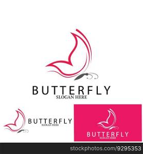 beautiful butterfly icon vector illustration template design