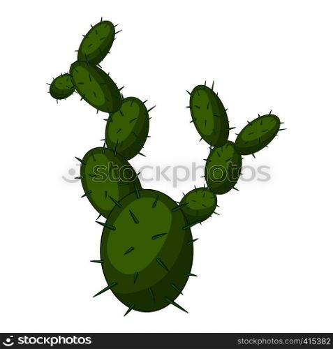 Beautiful cactus icon. Cartoon illustration of beautiful cactus vector icon for web. Beautiful cactus icon, cartoon style