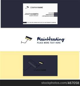 Beautiful CCTV Logo and business card. vertical Design Vector