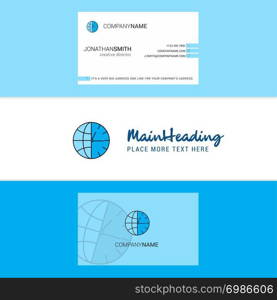 Beautiful Clock Logo and business card. vertical Design Vector
