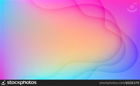 beautiful colorful background with wavy lines