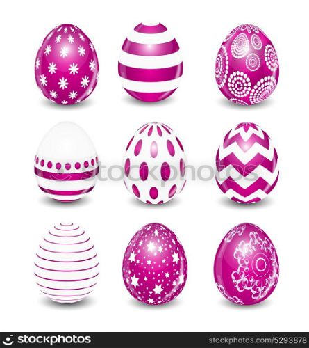 Beautiful Easter Egg Set Vector Illustration EPS10. Beautiful Easter Egg Set Vector Illustration