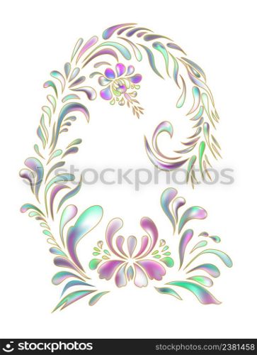 Beautiful ethnic ornament. Hand sketched vector ornamental flowers. Decor for invitationand and greeting card. Floral art ornament. Decorative flowers and swirls art ornament.. Beautiful vector ornamental flower vintage background.
