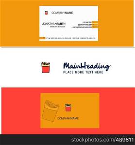 Beautiful Fires Logo and business card. vertical Design Vector