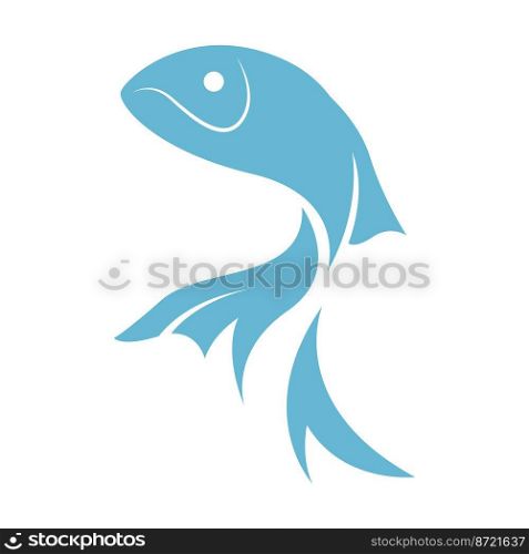Beautiful fish logo icon illustration